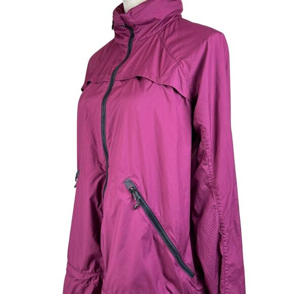 Lululemon Miss Misty Burgundy Maroon Lightweight Windbreaker Zip Jacket II - Picture 12 of 16